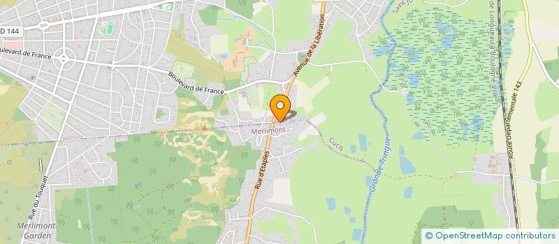 localisation de l'entreprise CORGAF  MERLIMONT