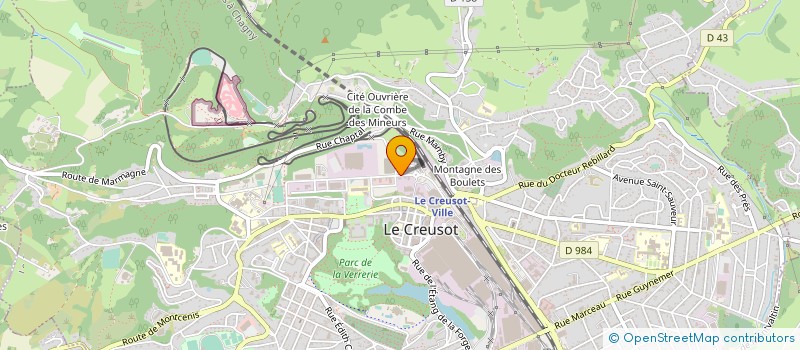localisation de l'entreprise CORGECO à LE CREUSOT