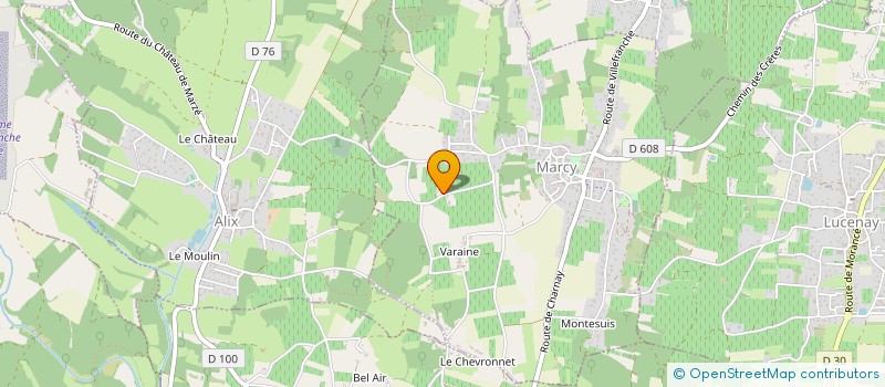 localisation de l'entreprise CORGIER CHAUDRONNERIE  MARCY