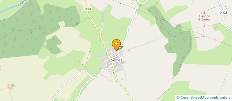 localisation de l'entreprise CORHAL  SERRES