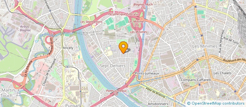 localisation de l'entreprise CORHE DEVELOPPEMENT  TOULOUSE