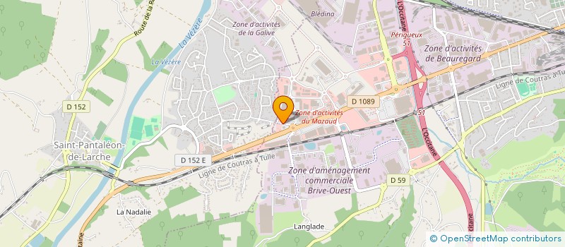 localisation de l'entreprise CORHOTEL  BRIVE-LA-GAILLARDE