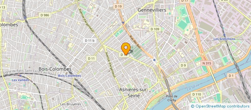 localisation de l'entreprise CORIACE NETTOYAGE à ASNIERES-SUR-SEINE
