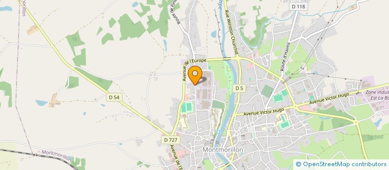 localisation de l'entreprise CORIAL  MONTMORILLON