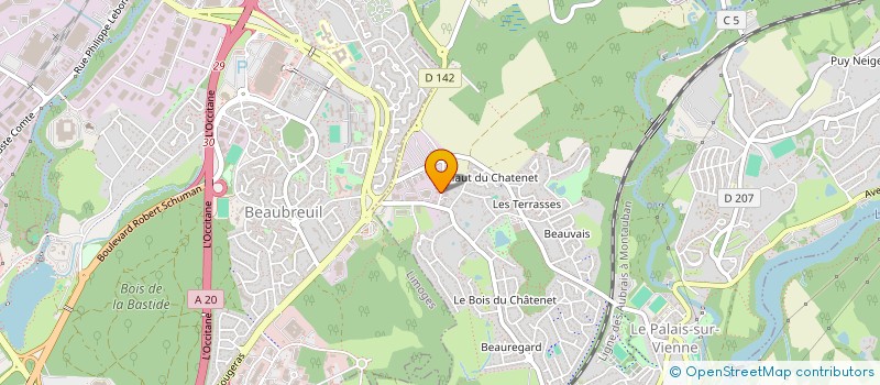 localisation de l'entreprise CORIALYS à LE PALAIS SUR VIENNE