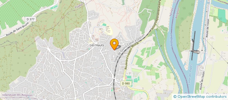 localisation de l'entreprise CORIAMBE  VILLENEUVE-LES-AVIGNON