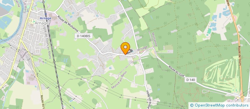 localisation de l'entreprise CORIAN à ARNAGE