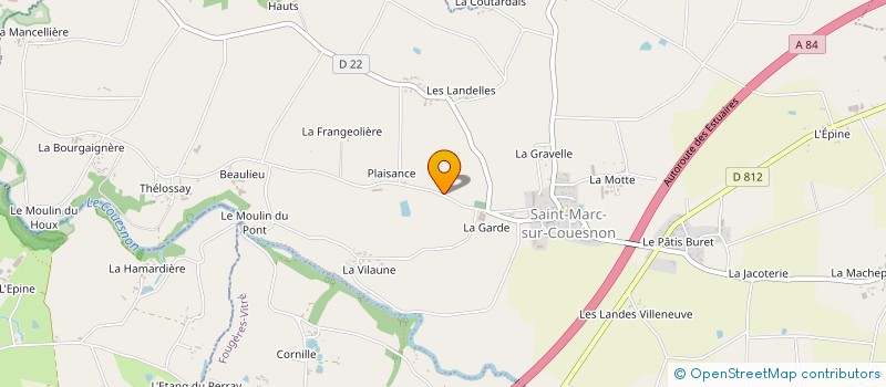 localisation de l'entreprise CORIANDRE à RIVES-DU-COUESNON