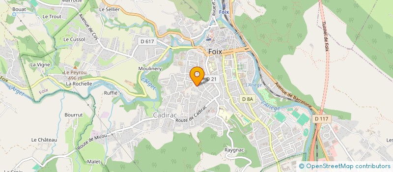 localisation de l'entreprise CORIANDRE à FOIX