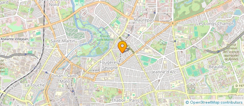 localisation de l'entreprise CORIANDRE DE L'ESPERANCE  RENNES