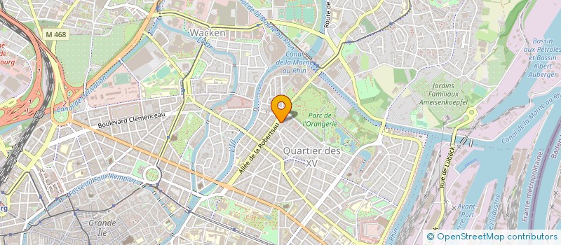 localisation de l'entreprise CORIAS à STRASBOURG