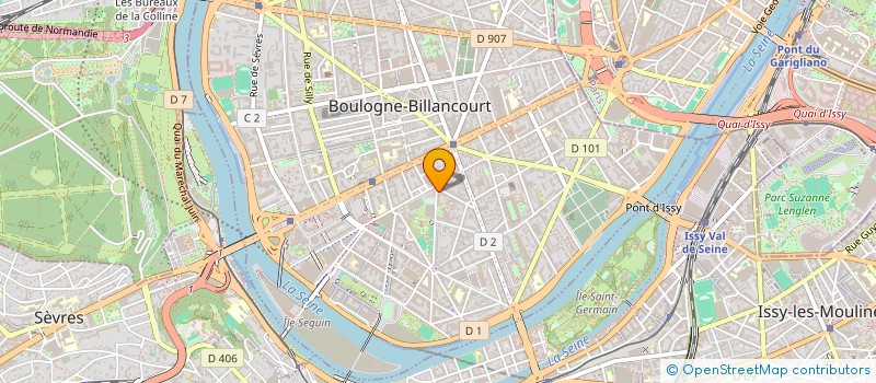 localisation de l'entreprise CORIAT HOLDING  BOULOGNE-BILLANCOURT