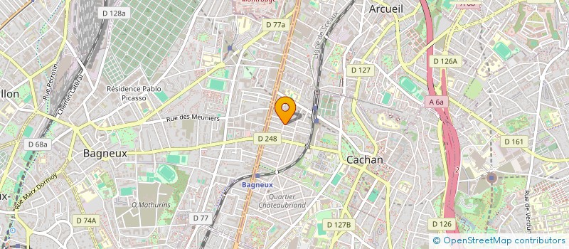 localisation de l'entreprise CORIATIS  CACHAN