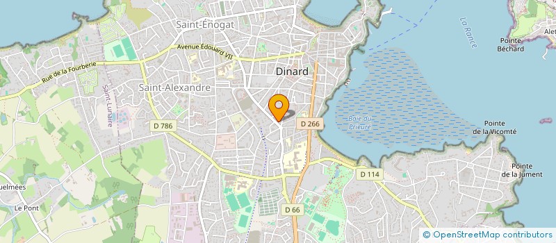 localisation de l'entreprise CORIAUDE  DINARD