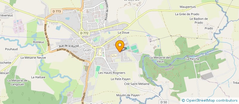 localisation de l'entreprise CORIC  GUER