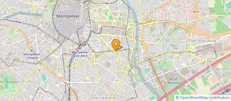 localisation de l'entreprise CORIDEL à MONTPELLIER