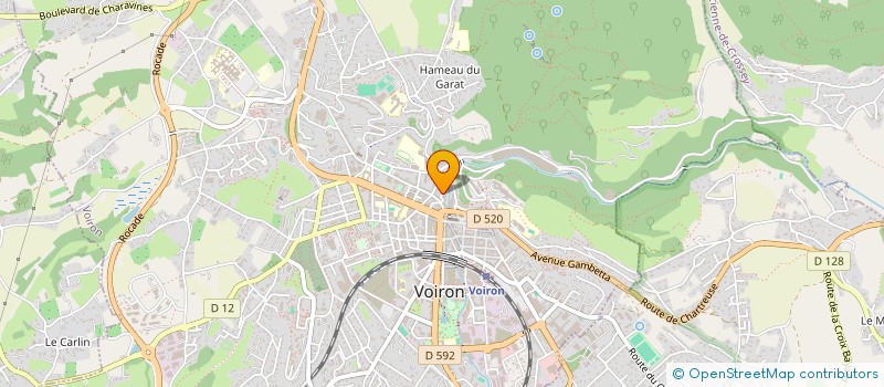 localisation de l'entreprise CORIDER à VOIRON