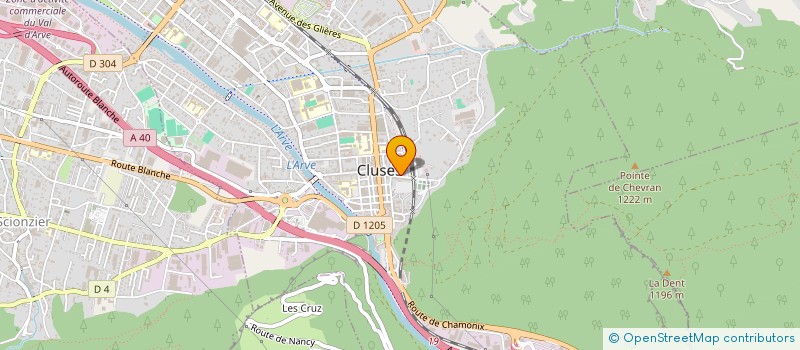 localisation de l'entreprise CORIEL à CLUSES