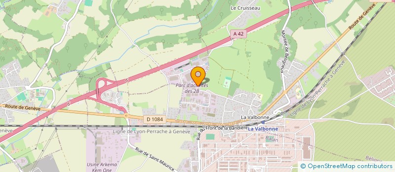 localisation de l'entreprise CORIGLIANO ARMATURES à BELIGNEUX