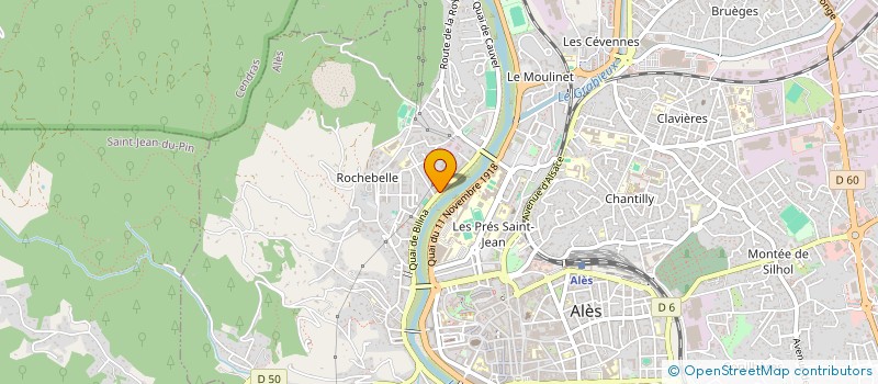 localisation de l'entreprise CORIK  ALES