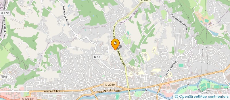 localisation de l'entreprise CORIKA  BRIVE-LA-GAILLARDE