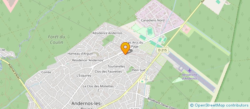 localisation de l'entreprise CORILOU  ANDERNOS-LES-BAINS