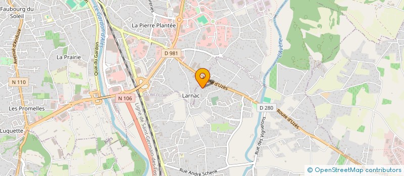 localisation de l'entreprise CORIMART  SAINT-HILAIRE-DE-BRETHMAS