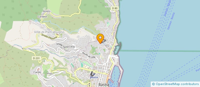 localisation de l'entreprise CORIN à BASTIA