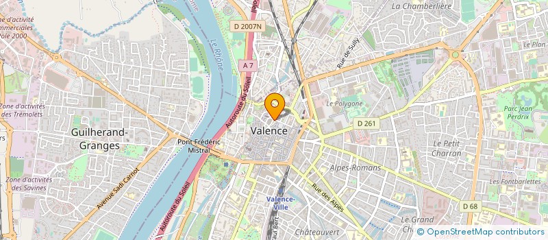 localisation de l'entreprise CORINE à VALENCE