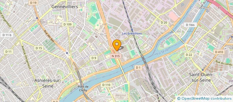 localisation de l'entreprise CORINIUM  ASNIERES-SUR-SEINE