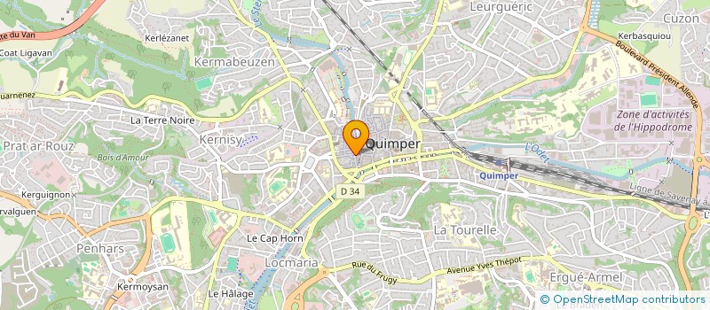 localisation de l'entreprise CORINNE LB à QUIMPER