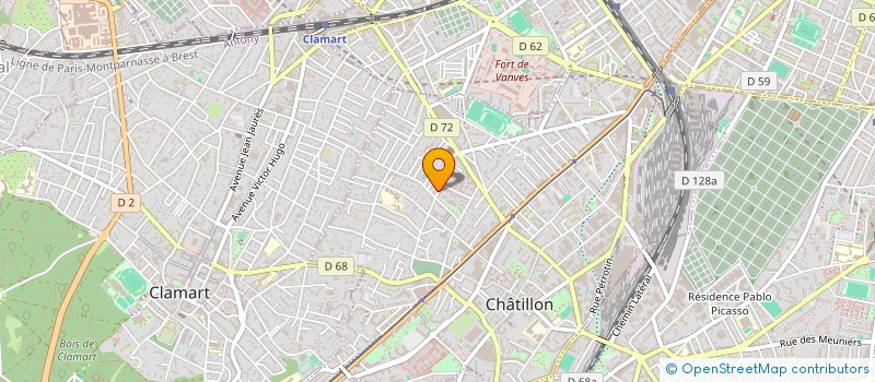 localisation de l'entreprise CORINNE LIVERNETTE COACHING  CHATILLON