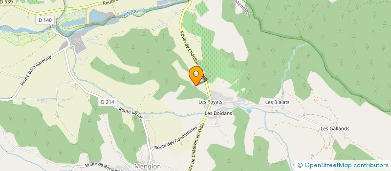 localisation de l'entreprise CORINTEL à MENGLON