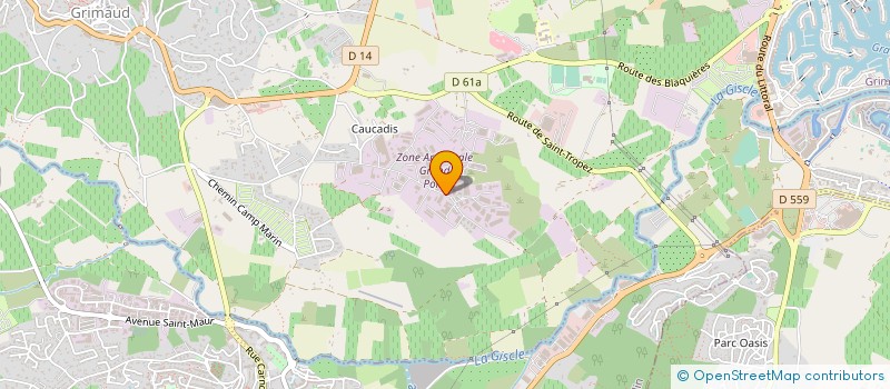 localisation de l'entreprise CORINTHE INGENIERIE à GRIMAUD
