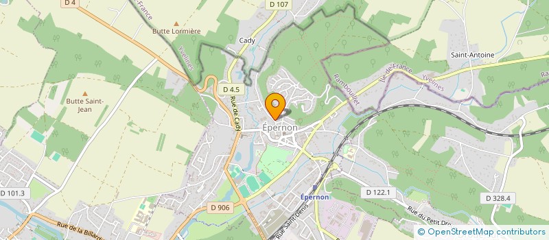 localisation de l'entreprise CORIOLIS à EPERNON