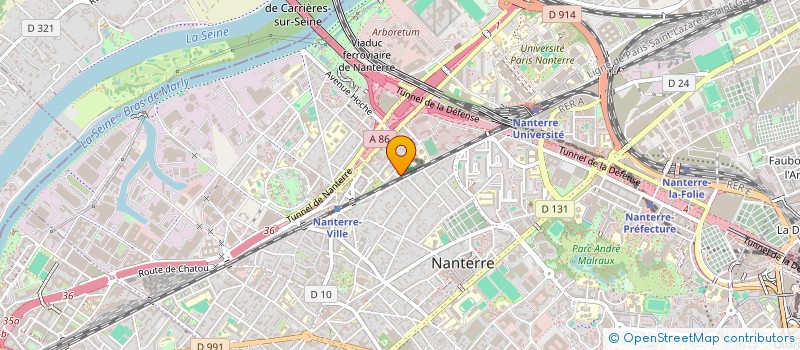 localisation de l'entreprise CORIOLYS  NANTERRE