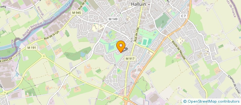 localisation de l'entreprise CORIOM GROUP  HALLUIN