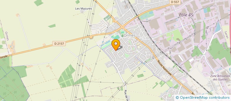 localisation de l'entreprise CORIPUB  ORMES