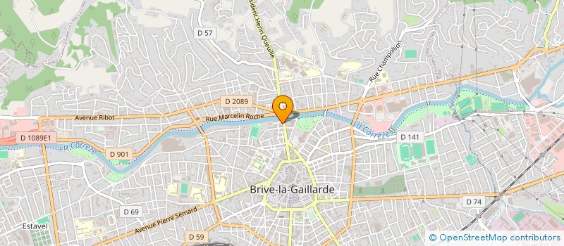 localisation de l'entreprise CORIS-MIMOSAS  BRIVE-LA-GAILLARDE