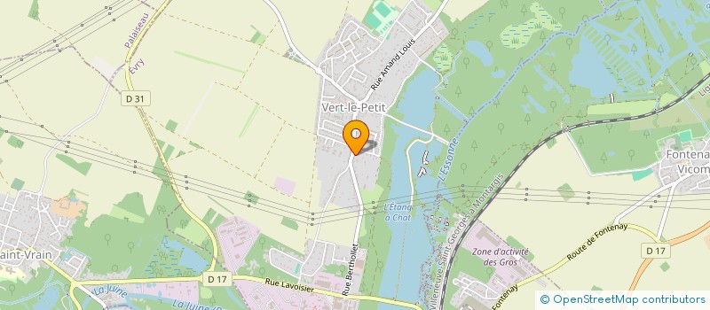 localisation de l'entreprise CORISYL 1.  VERT-LE-PETIT