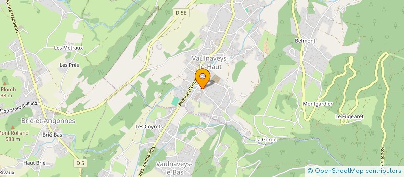 localisation de l'entreprise CORJON à VAULNAVEYS-LE-HAUT