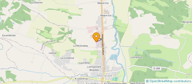 localisation de l'entreprise CORJON à MASSEUBE