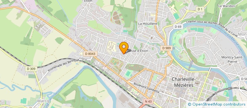 localisation de l'entreprise CORK  CHARLEVILLE-MEZIERES