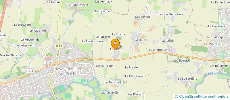 localisation de l'entreprise CORLAU  NOYAL-CHATILLON-SUR-SEICHE