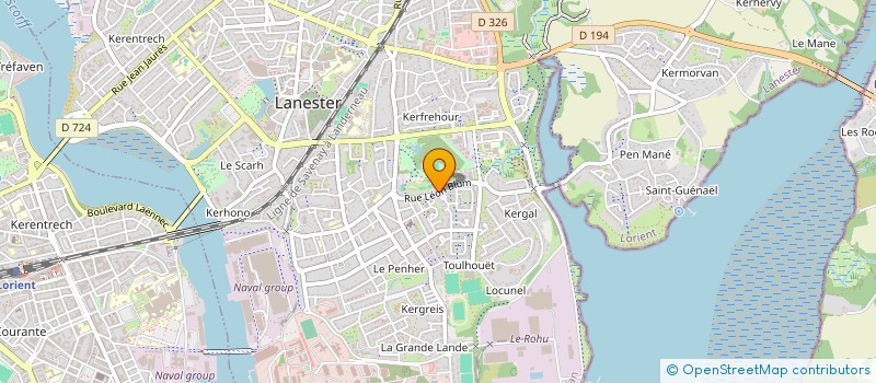 localisation de l'entreprise CORLAY  LANESTER