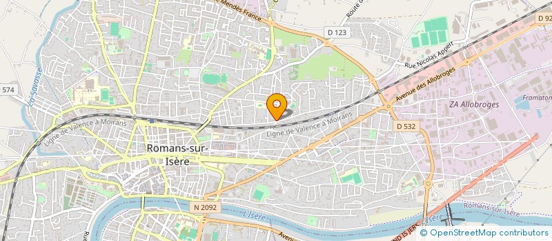 localisation de l'entreprise CORLEONE COMMUNICATION  ROMANS-SUR-ISERE