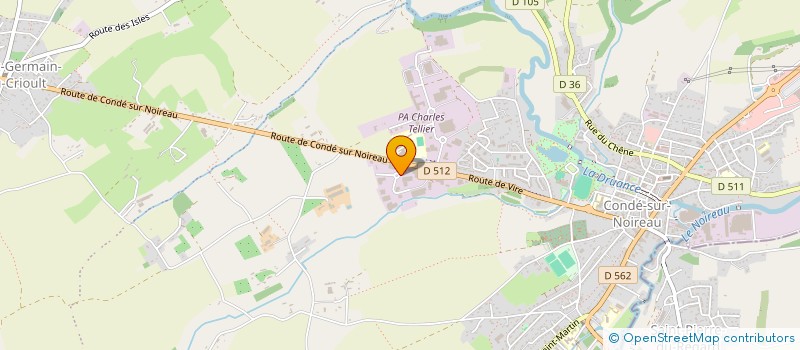 localisation de l'entreprise CORLET IMPRIMEUR  CONDE-EN-NORMANDIE