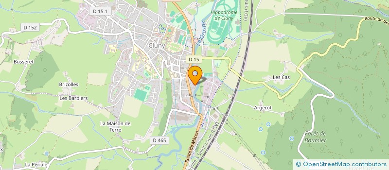 localisation de l'entreprise CORLIER-CG  CLUNY