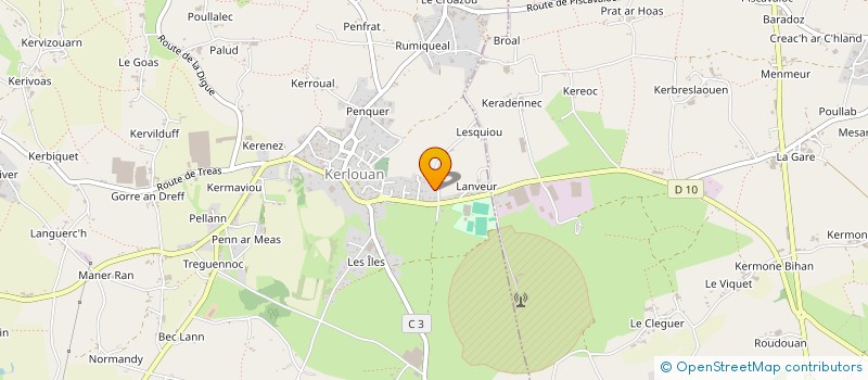 localisation de l'entreprise CORLOSQUET EQUIPEMENTS à PLOUNEOUR-BRIGNOGAN-PLAGES