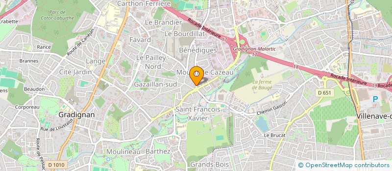 localisation de l'entreprise CORLSUD  GRADIGNAN